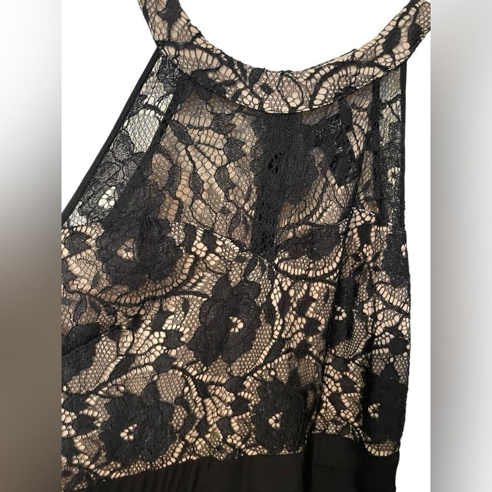 Enfocus Studio Black and Cream Evening Formal Dress - Size 14 - Picture 2 of 6